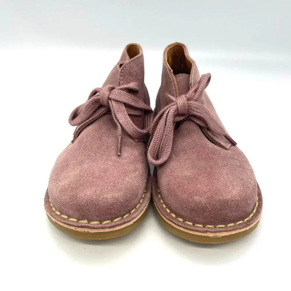 Oca-Loca Kids/Toddler Pink Suede Safari Chuka Ankle Boots EU Size 27 US Size 10